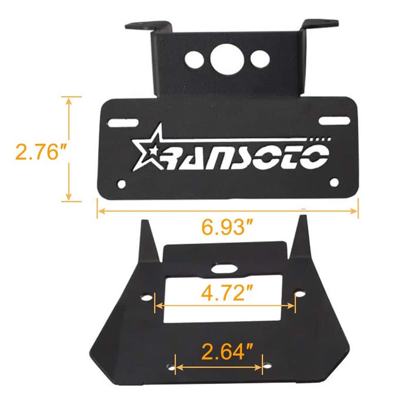 RANSOTO Motorcycle Fender Eliminator License Plate Bracket Mount Holder Compatible with Honda Grom MSX125 2017 2018 2019 2020 Quick Install, Aluminium Material, Small and Light - Image 4